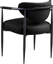 Virella Vegan Leather Upholstered Dining Chair in Black, Set of 2 - 829Black-C
