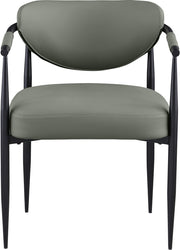 Virella Vegan Leather Upholstered Dining Chair in Olive, Set of 2 - 829Olive-C