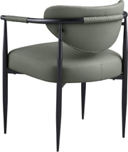 Virella Vegan Leather Upholstered Dining Chair in Olive, Set of 2 - 829Olive-C
