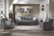 Vision Love Seat (Diego Gray) 2 Pieces - Gate FurnitureLoveseat