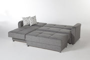 Vision Ottoman (Diego Gray) 1 Piece - Gate FurnitureOttoman
