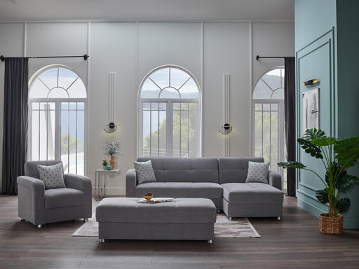 Vision Sectional Love Seat Part(Koopsi Gray) - 15-VIS-203385-05-L