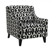 Viviani White/Black Accent Chair - FM61007BK-CH-PT