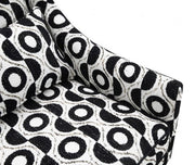 Viviani White/Black Accent Chair - FM61007BK-CH-PT