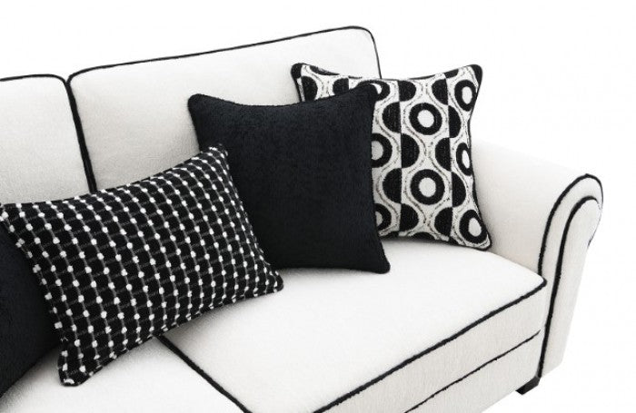 Viviani White Sofa - FM61007WH-SF