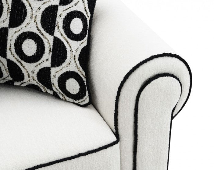 Viviani White Sofa - FM61007WH-SF