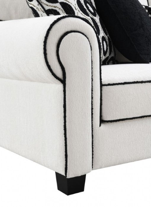 Viviani White Sofa - FM61007WH-SF