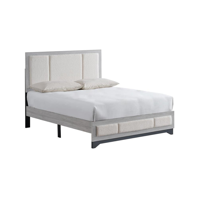 Vivienne - White Upholstered Twin Bed - CB2450-T-Bed-White
