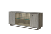 Volare 4 Door buffet w/ mirror GREY SET - p12949