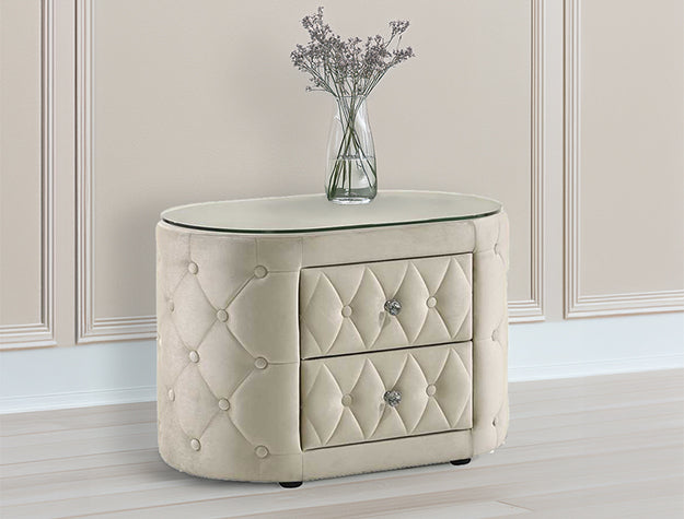 Voltare Night Stand Ivory - 5212IV-2