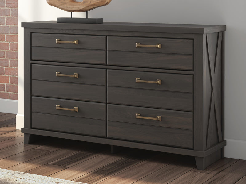 Vonitta Bay Dark Brown Dresser - PCB2648-31