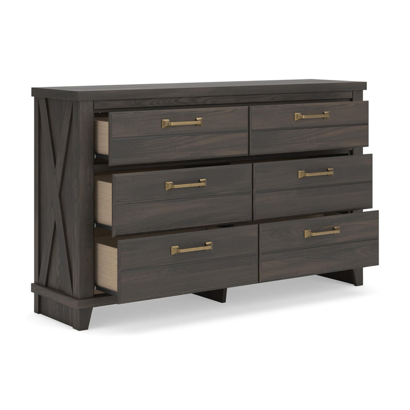 Vonitta Bay Dark Brown Dresser - PCB2648-31