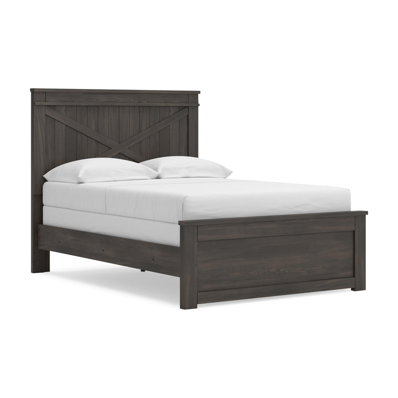 Vonitta Bay Dark Brown Full Panel Bed - PCB2648B3
