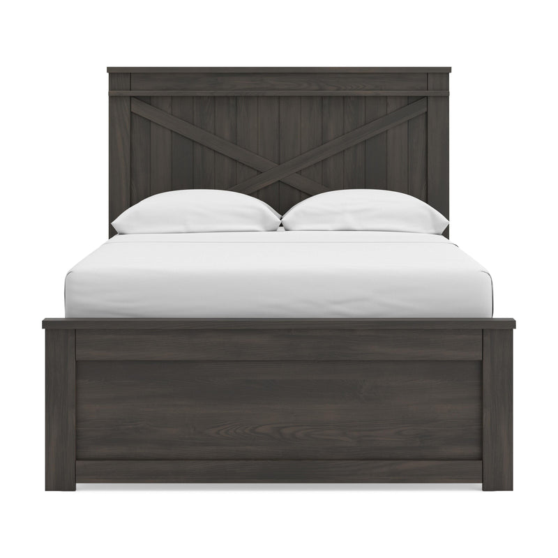 Vonitta Bay Dark Brown Full Panel Bed - PCB2648B3