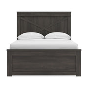 Vonitta Bay Dark Brown Full Panel Bed with Storage - PCB2648B15