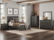 Vonitta Bay Dark Brown Full Panel Platform Storage Bed - PCB2648B9