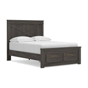 Vonitta Bay Dark Brown Full Panel Platform Storage Bed - PCB2648B9