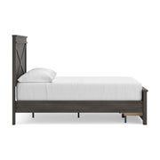 Vonitta Bay Dark Brown Full Panel Platform Storage Bed - PCB2648B9