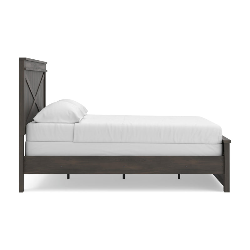 Vonitta Bay Dark Brown King Panel Bed - PCB2648B30
