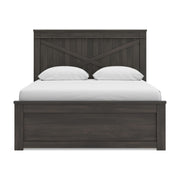 Vonitta Bay Dark Brown Queen Panel Bed with 2 Sided Storage - PCB2648B19