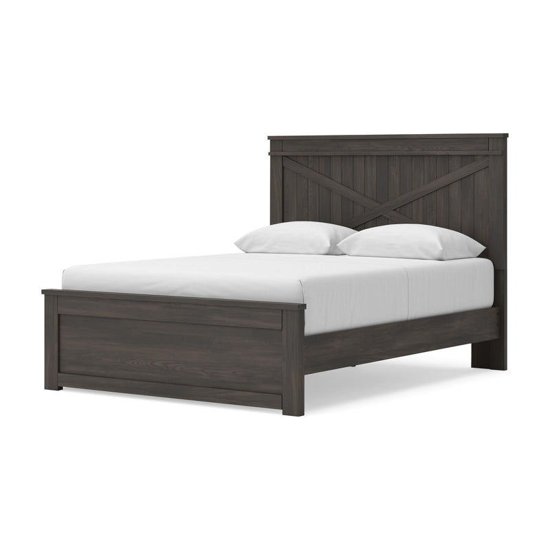 Vonitta Bay Dark Brown Queen Panel Bed with Storage - PCB2648B16
