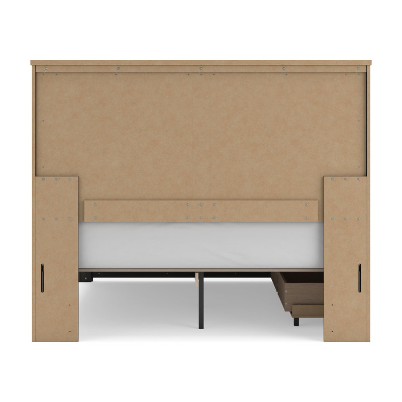 Vonitta Bay Dark Brown Queen Panel Bed with Storage - PCB2648B16