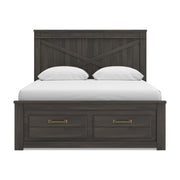 Vonitta Bay Dark Brown Queen Panel Storage Bed - PCB2648B22