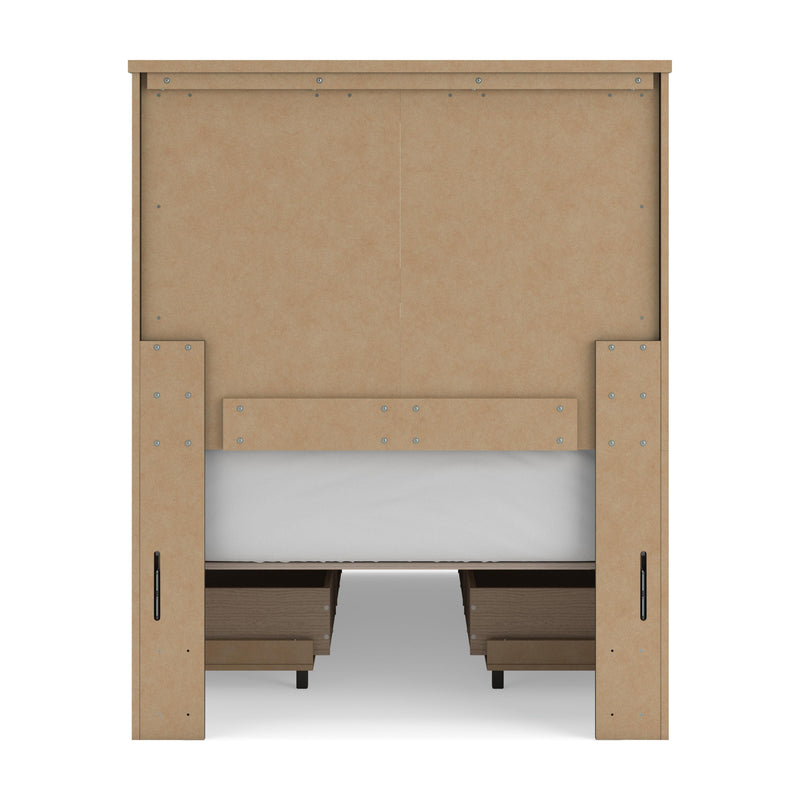 Vonitta Bay Dark Brown Twin Panel Bed with 2 Sided Storage - PCB2648B17