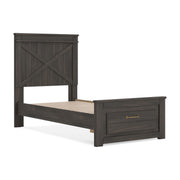 Vonitta Bay Dark Brown Twin Panel Platform Storage Bed - PCB2648B8