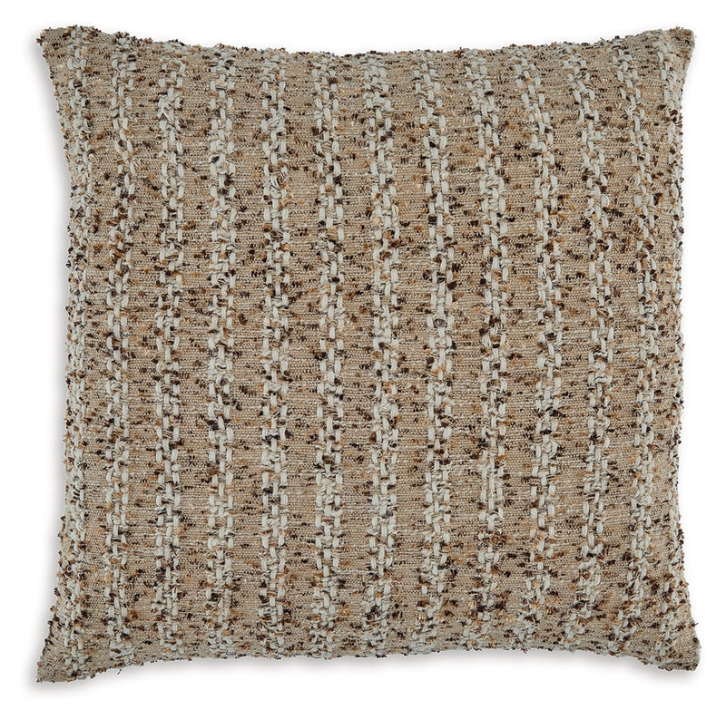 Vorlane Tan/Brown/White Pillow (Set of 4) - A1001046