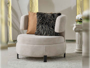 Voyance Chair Beige in Beige - 101-VOY-MUM45-B