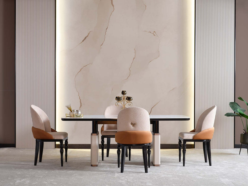 Voyance Diningroom (Consol & Mirror & Dining Table & 8 Dining Chair) - 115-VOY-DT-8-SET