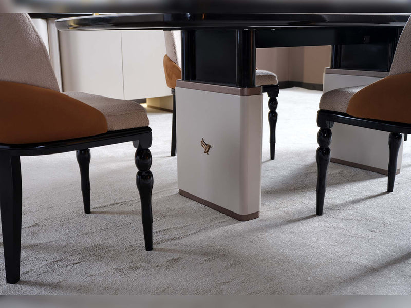 Voyance Diningroom (Consol & Mirror & Dining Table & 8 Dining Chair) - 115-VOY-DT-8-SET