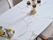 Voyance Diningroom (Consol & Mirror & Dining Table & 8 Dining Chair) - 115-VOY-DT-8-SET