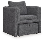 Vreni Charcoal/Black Accent Chair - A3000754