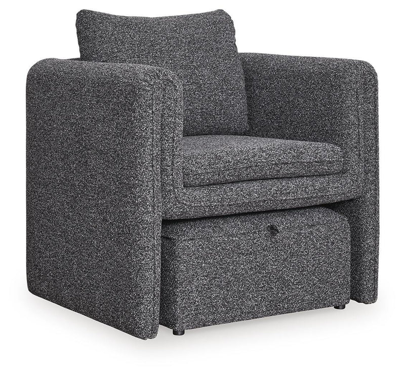 Vreni Charcoal/Black Accent Chair - A3000754