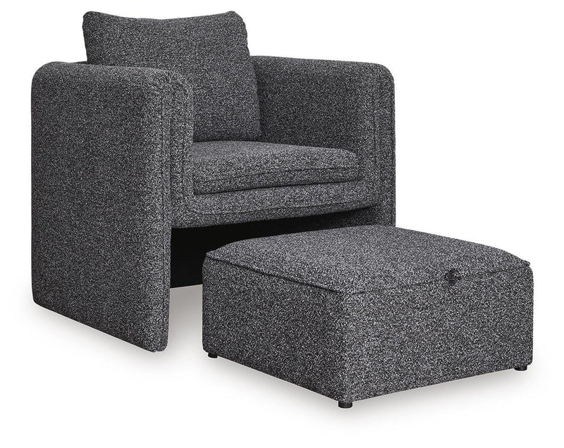 Vreni Charcoal/Black Accent Chair - A3000754
