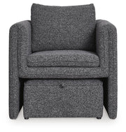Vreni Charcoal/Black Accent Chair - A3000754