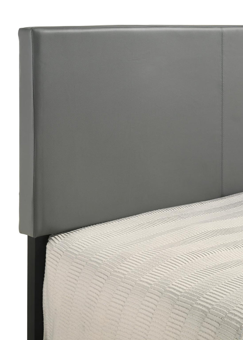 Wade - Bed, Upholstered, PU, Gray Full Box: 1 of 1 Each - B185-F-Bed