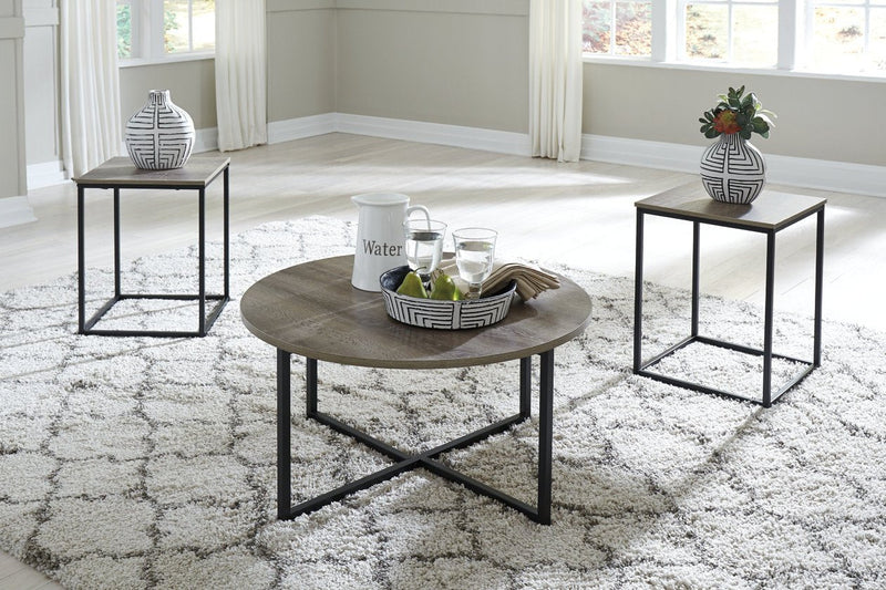Wadeworth Two - tone Table (Set of 3) - Gate FurnitureOccasional Table Set
