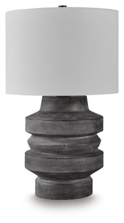 Wahida Distressed Black Table Lamp - L235914