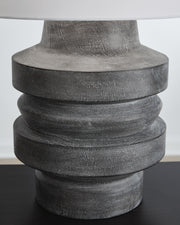 Wahida Distressed Black Table Lamp - L235914