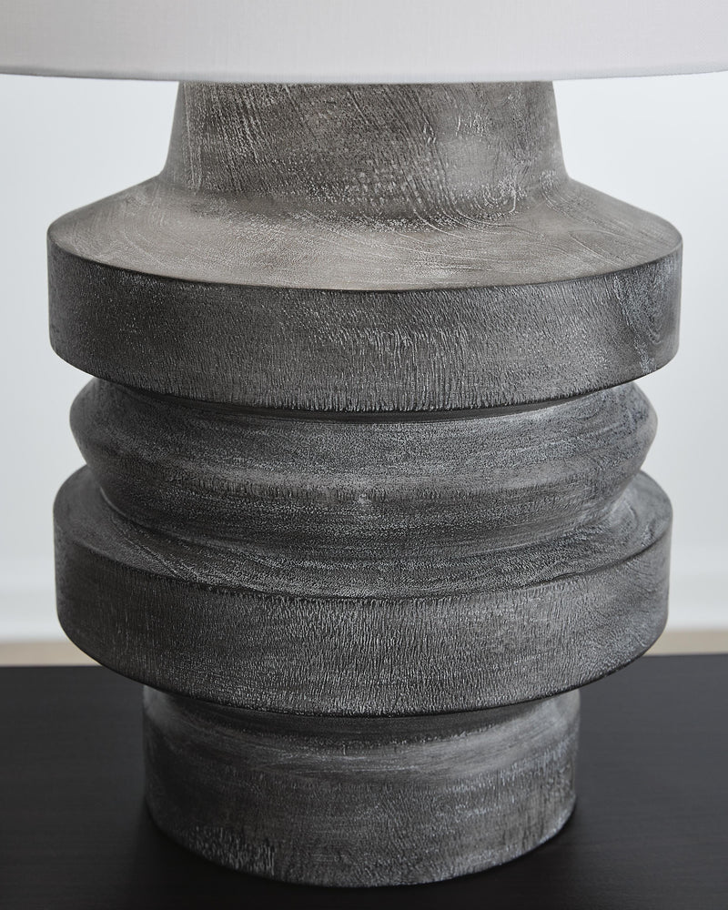 Wahida Distressed Black Table Lamp - L235914