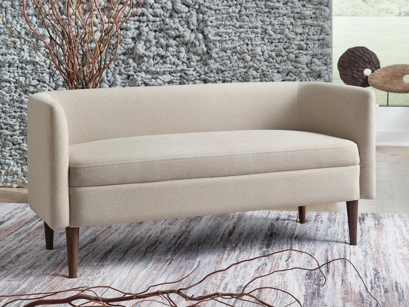 Wainner Beige Accent Bench - A3000756