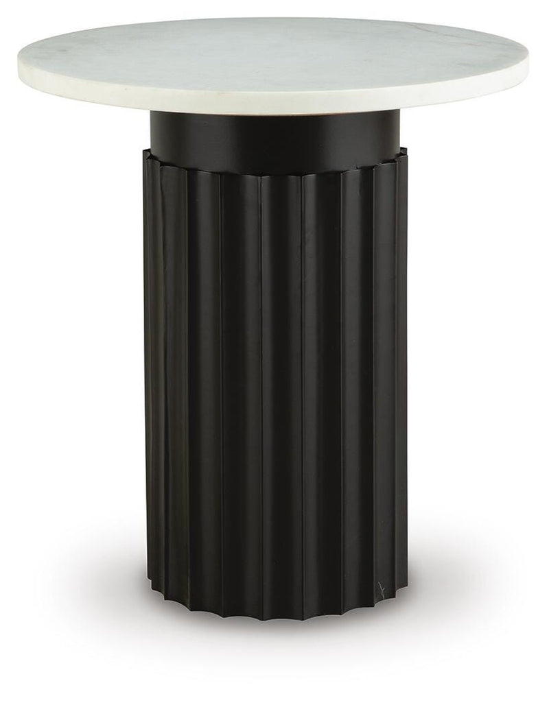 Wainstone Black/White Accent Table - A4000724
