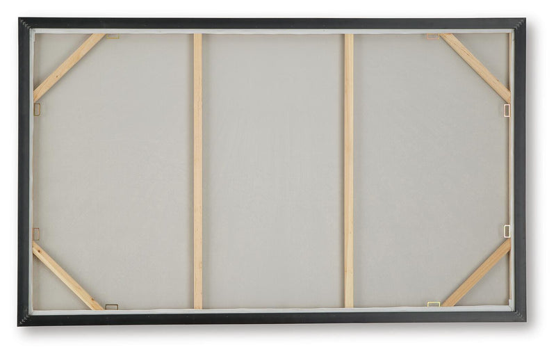 Waldard Gray/Taupe/White Wall Art - A8000501