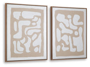 Waldett Beige/White Wall Art (Set of 2) - A8000503