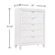 Wallace - 5 Drawers Cream Chest - B237-C