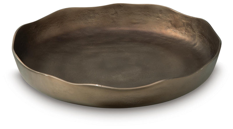 Wallmen Champagne Gold Finish Tray - A2000817