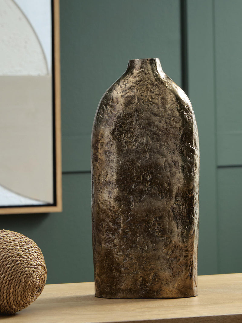 Wallmond Antique Brass Finish Vase - A2000821